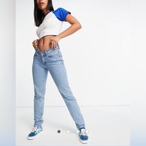 Y2K Style Light Wash Jeans